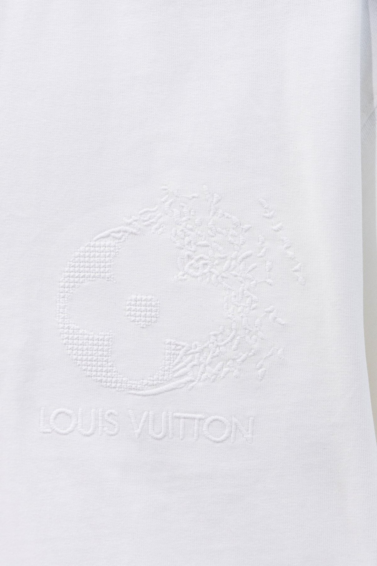 Louis Vuitton*LV Tonal Floral Graphic Short-Sleeve T-Shirt ¡ª detail