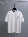 Louis Vuitton*LV White Embroidered Graphic T-Shirt ¡ª hero