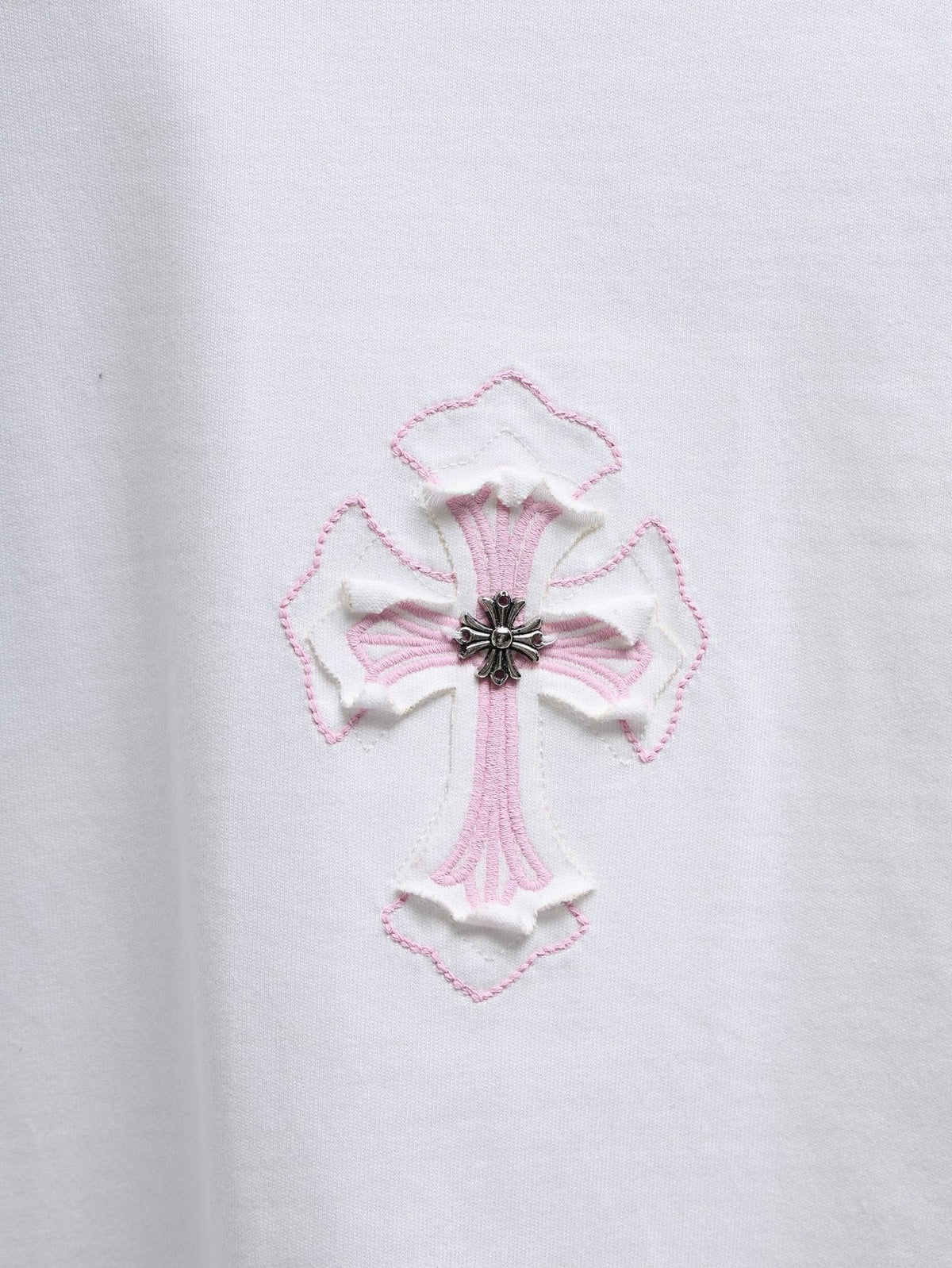 Chrome Hearts Pink Cross Graphic T-Shirt ¡ª detail