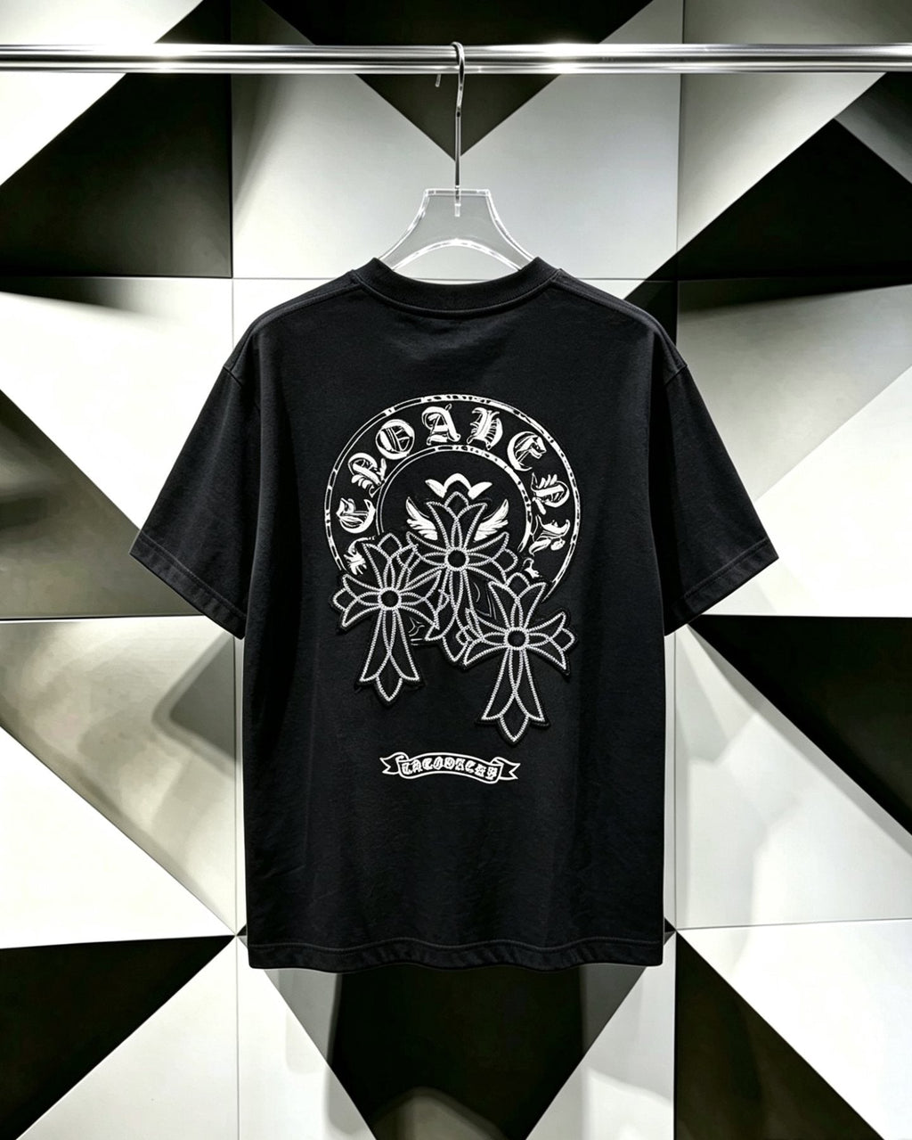 Chrome Hearts Floral Back Graphic Short-Sleeve T-Shirt ¡ª back