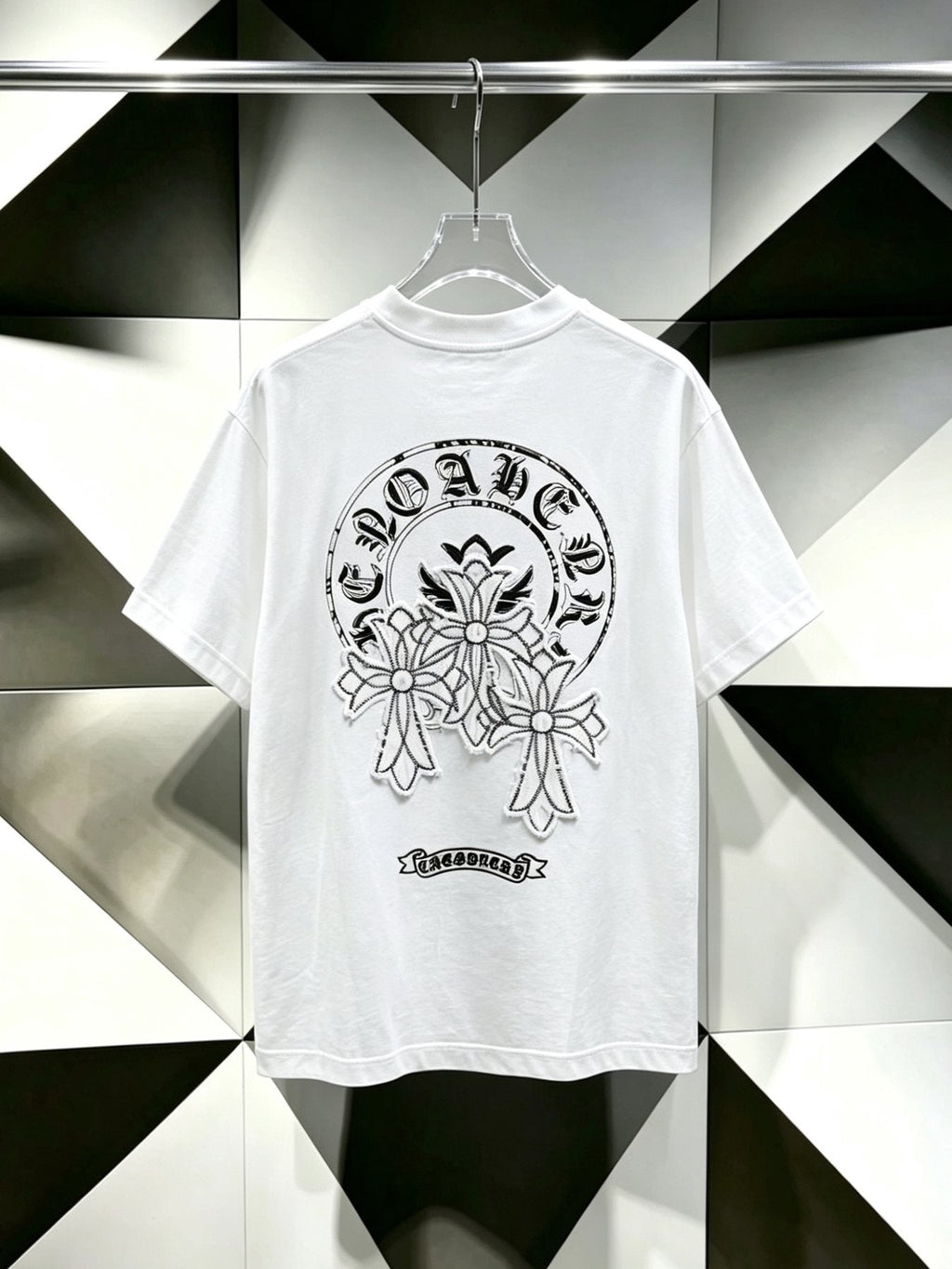 Chrome Hearts Floral Gothic Graphic T-Shirt ¡ª back