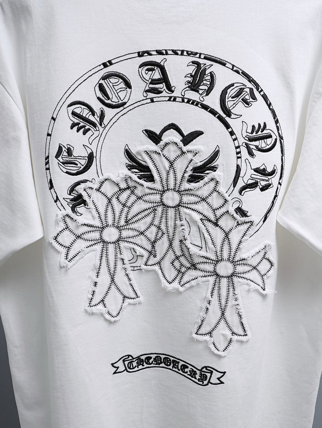 Chrome Hearts Floral Gothic Graphic T-Shirt ¡ª detail