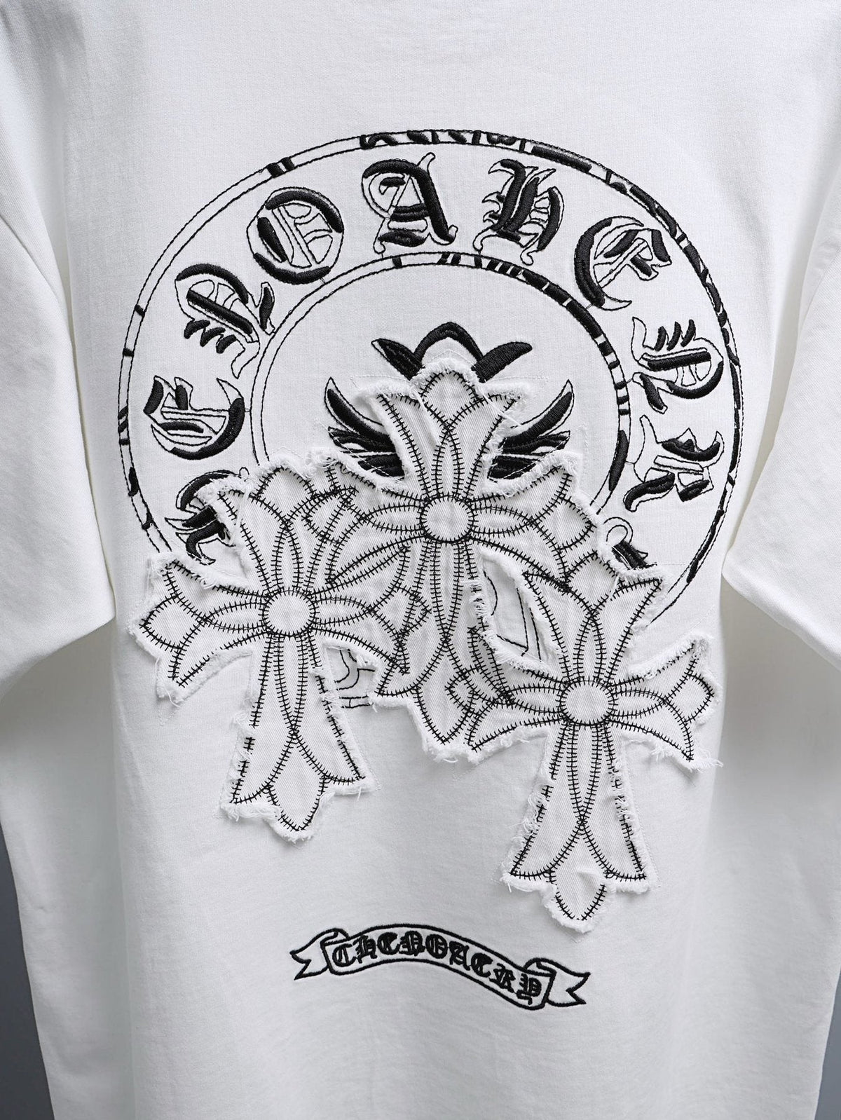Chrome Hearts Floral Gothic Graphic T-Shirt ¡ª detail
