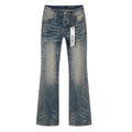 Purple Brand Rhinestone Script Flare Jeans ¡ª hero