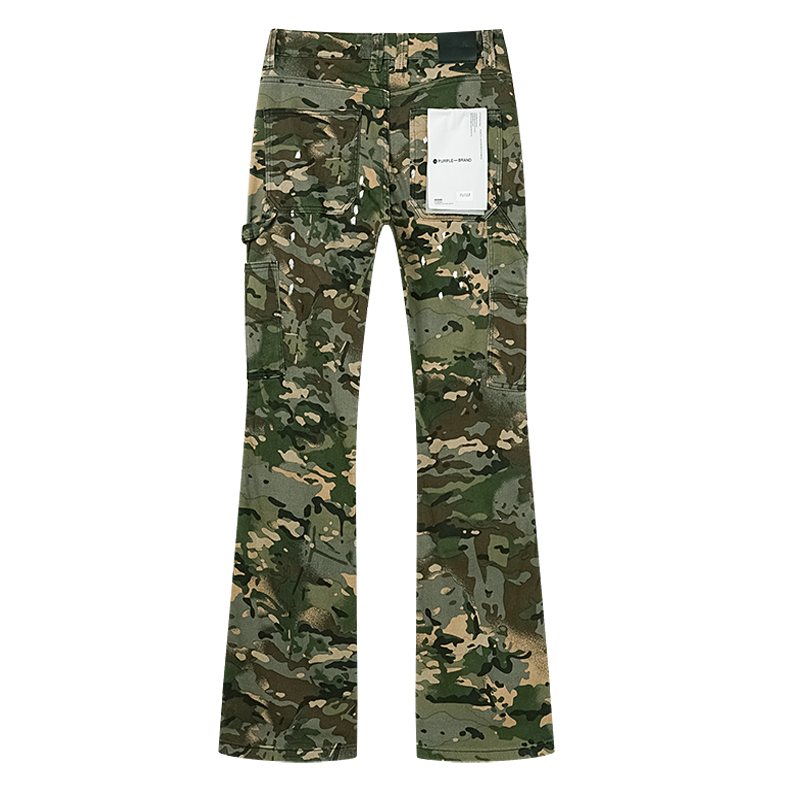 Purple Brand Green Camouflage Utility Pants ¡ª back