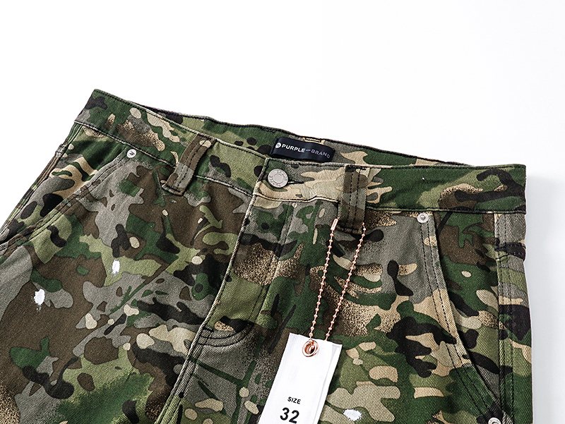 Purple Brand Green Camouflage Utility Pants ¡ª detail