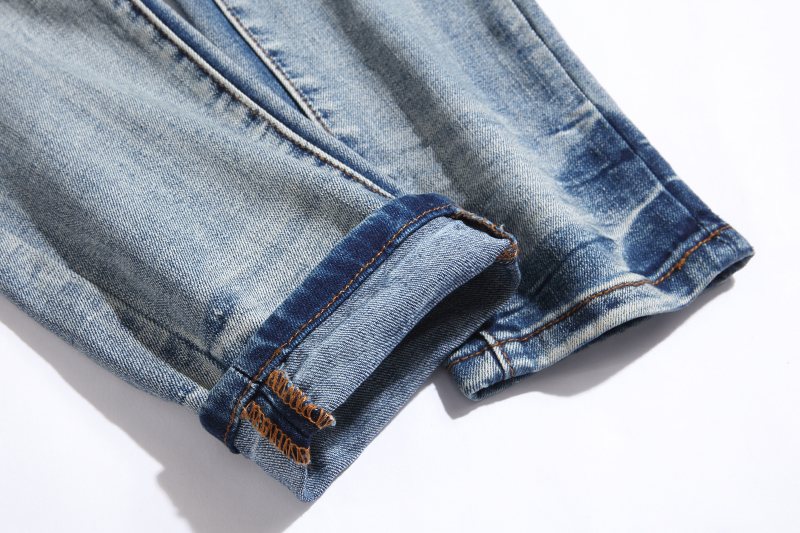 Amiri Light Blue Distressed Denim Jeans ¡ª detail