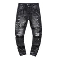 AMIRI Black Distressed Letter Graphic Jeans ¡ª hero