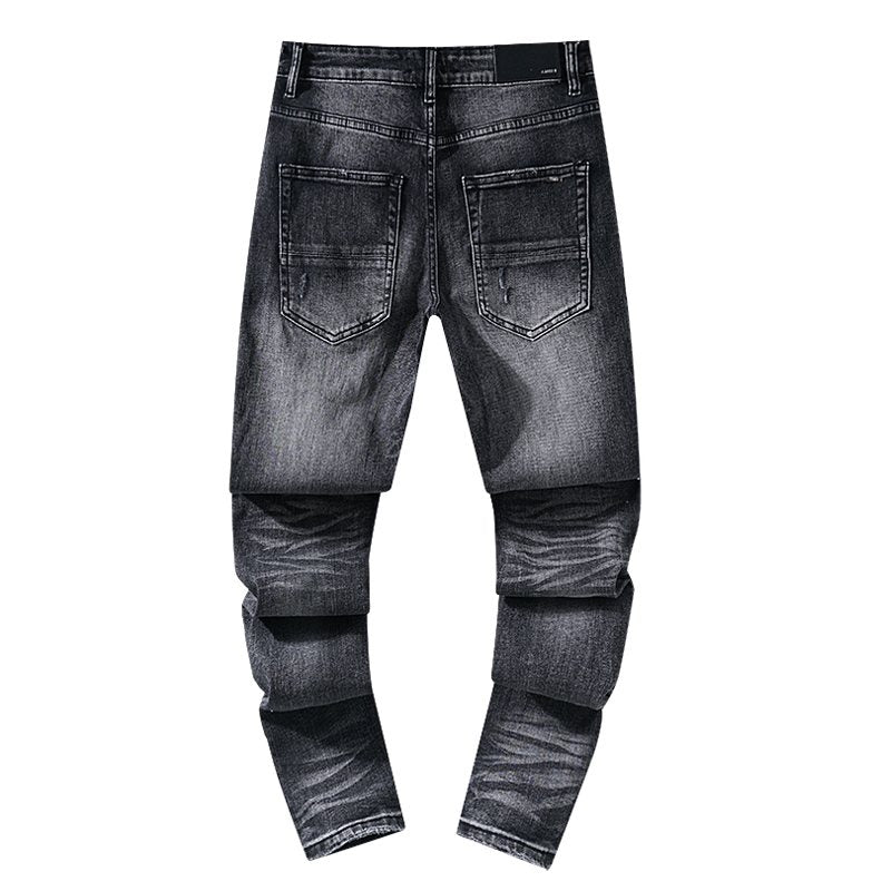 AMIRI Washed Black Distressed Jeans ¡ª back