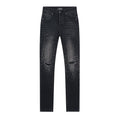 AMIRI Black Rhinestone Distressed Jeans ¡ª hero