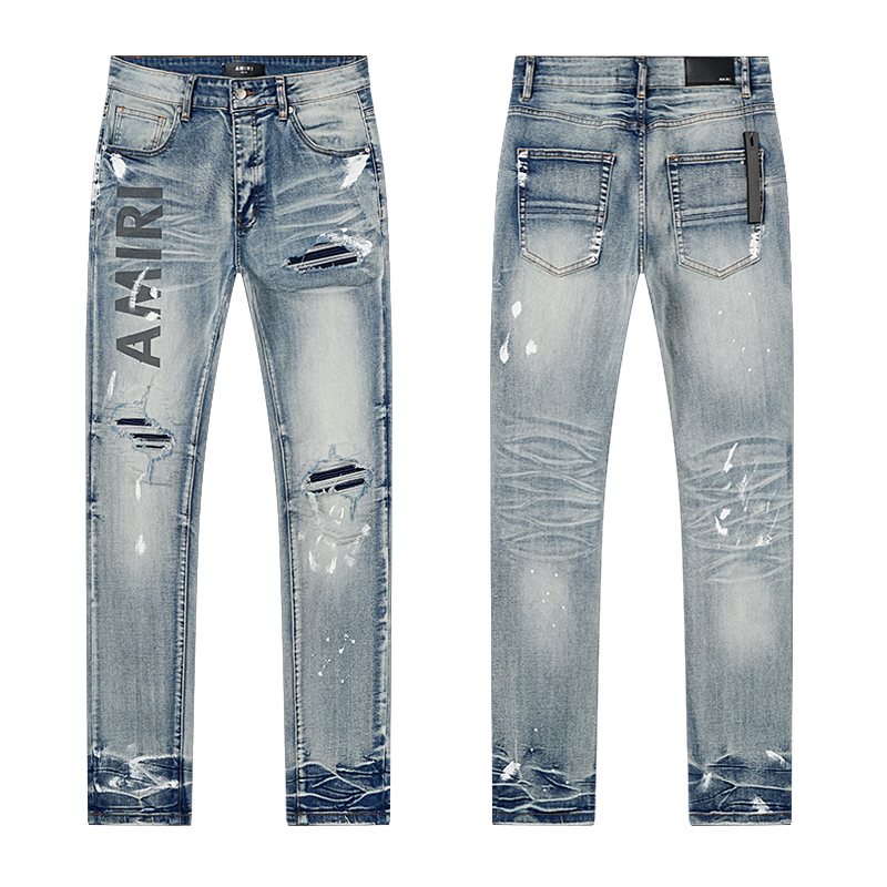 AMIRI Distressed Light Blue Jeans ¡ª hero