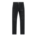 AMIRI Black Distressed Ribbed Knee Jeans ¡ª hero