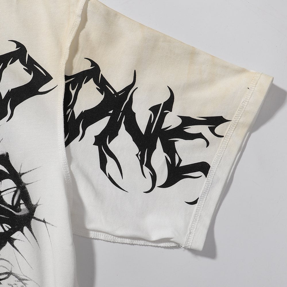 RARE PEACE Trust No One Graphic T-Shirt ¡ª fabric_closeup