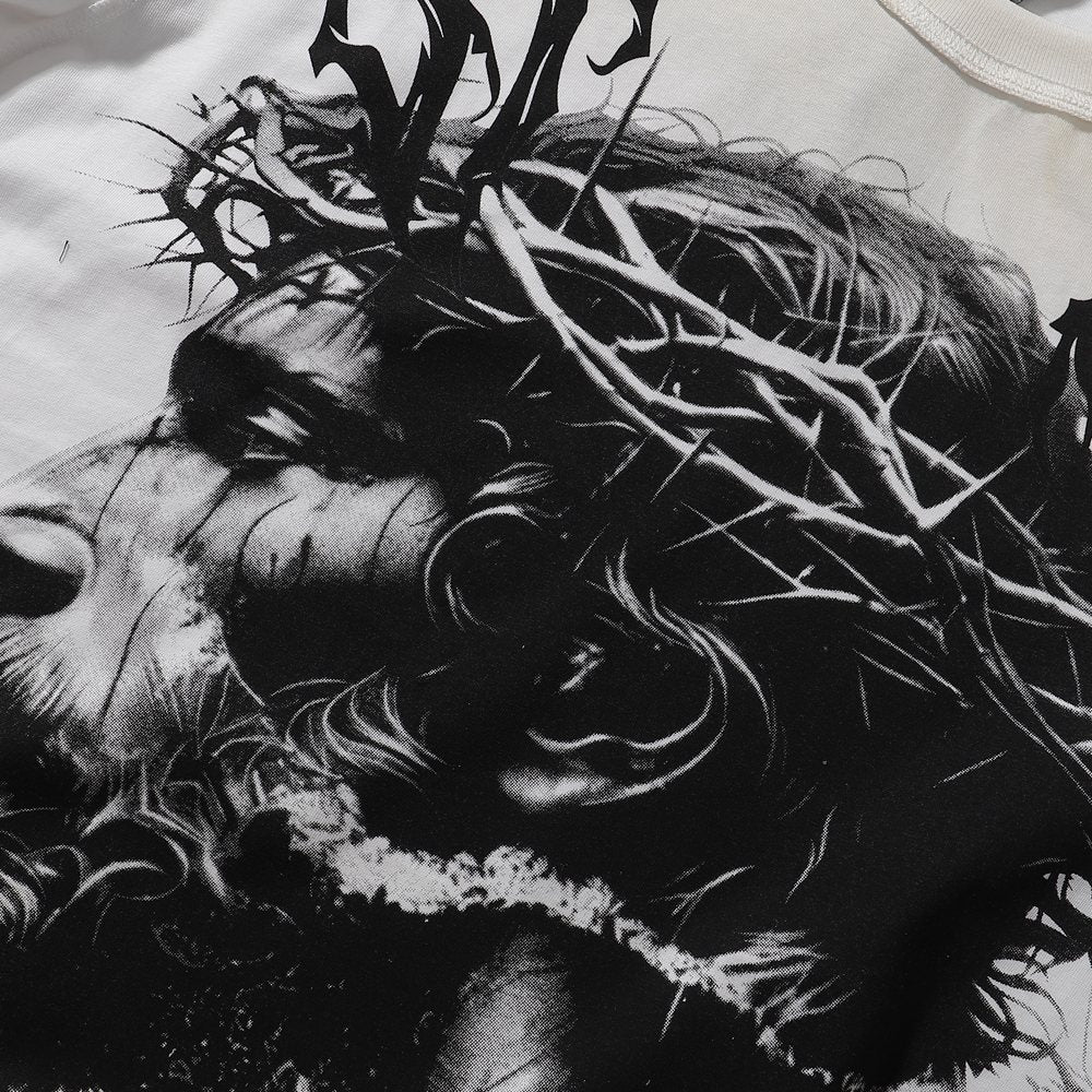RARE PEACE Trust No One Graphic T-Shirt ¡ª fabric_closeup