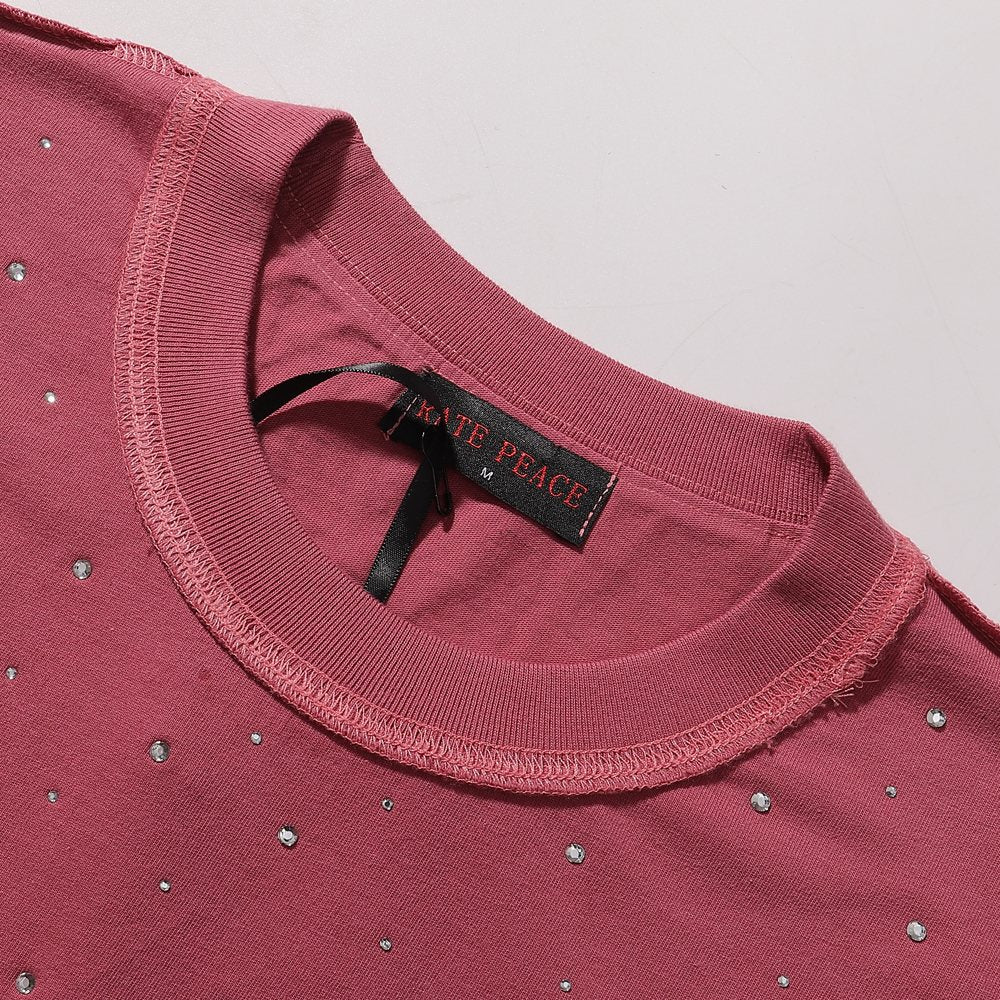 RARE PEACE Statues Rhinestone Graphic T-Shirt ¡ª detail
