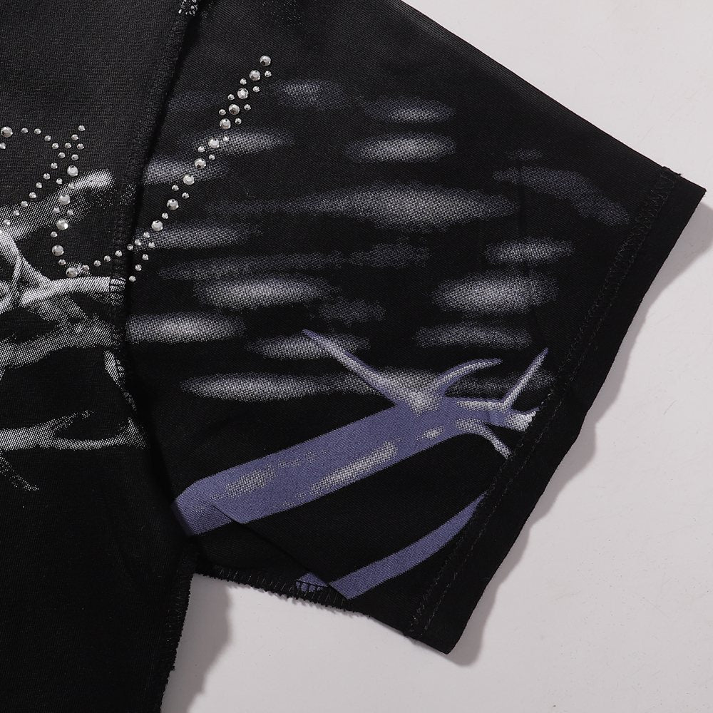 RARE PEACE America First Gothic Graphic T-Shirt ¡ª detail