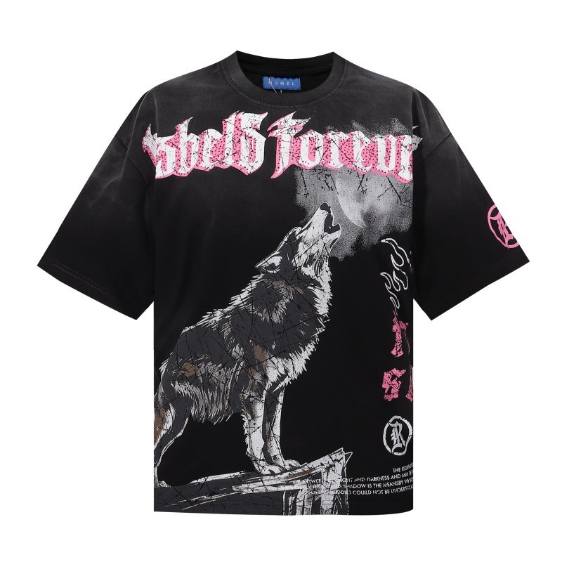 R3BEL Howl Wolf Graphic T-Shirt ¡ª hero