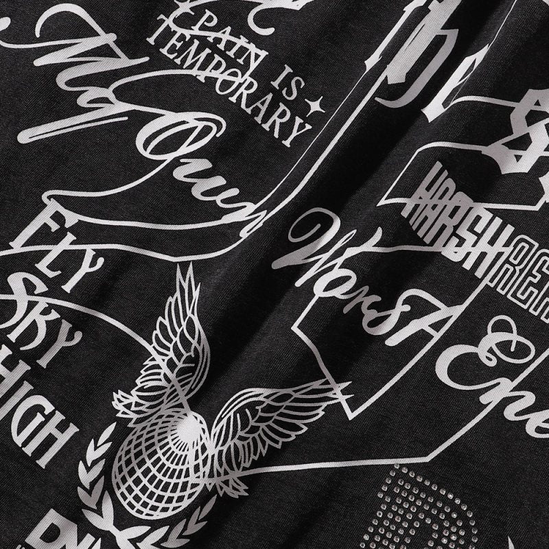 R3BEL Fearlessness Gothic Graphic T-Shirt ¡ª detail