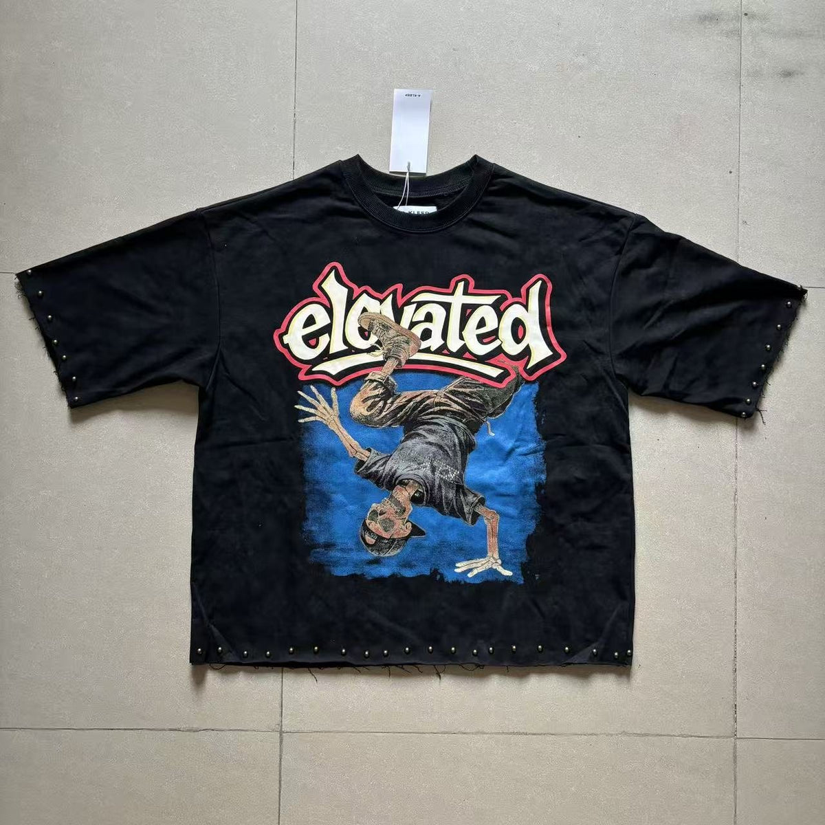 KLEEP Rise & Rebel Skeleton Graphic T-Shirt ¡ª front