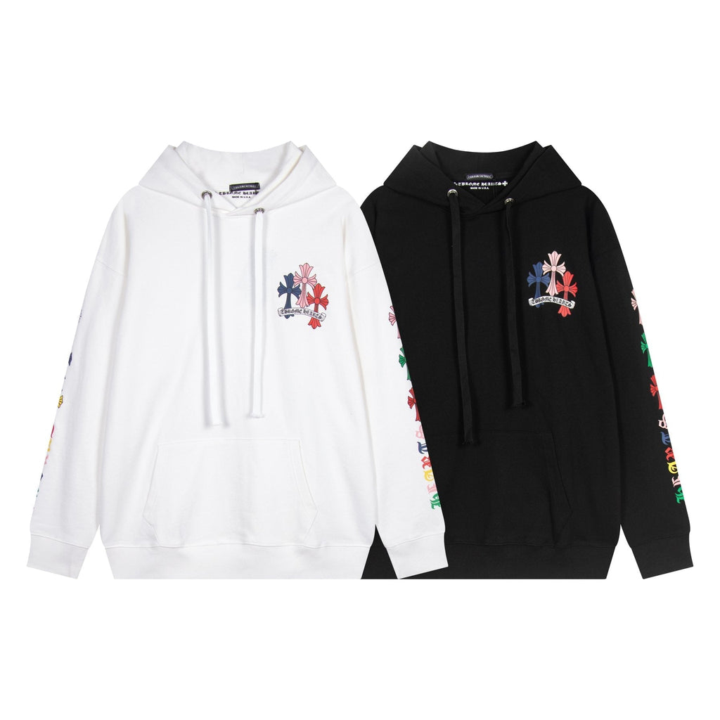 Chrome Hearts Multicolor Floral Cross Graphic Hoodie ¡ª comparison