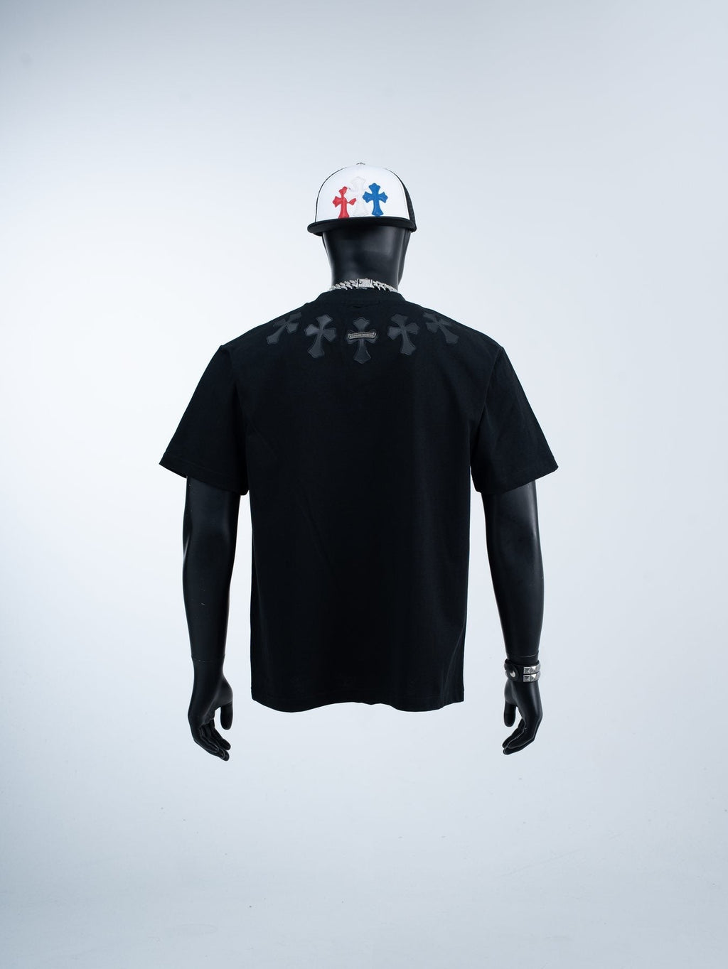 Chrome Hearts Cross Applique Short-Sleeve T-Shirt ¡ª context