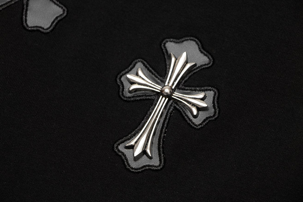 Chrome Hearts Cross Applique Short-Sleeve T-Shirt ¡ª detail