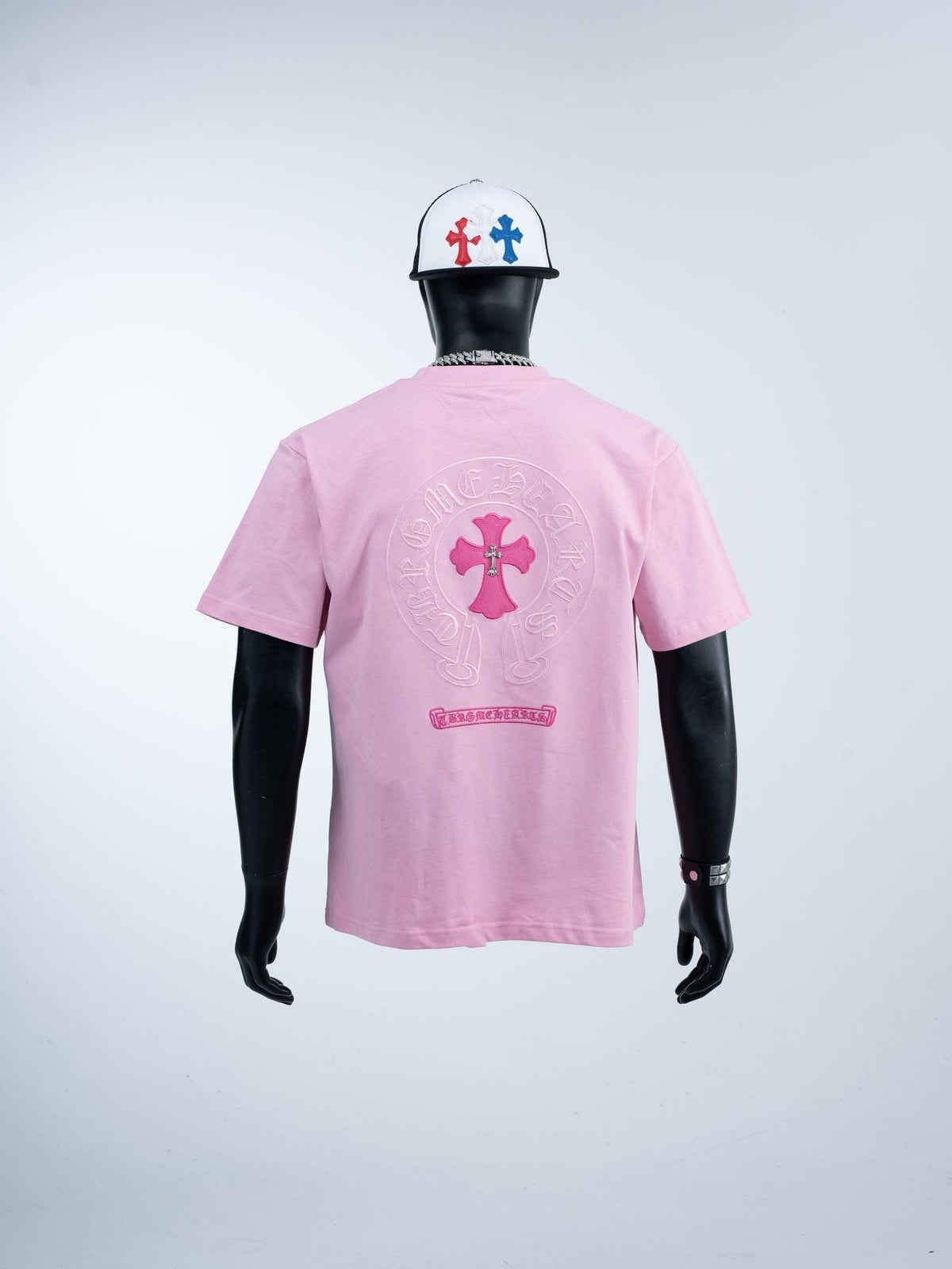 Chrome Hearts Cross Graphic Short-Sleeve T-Shirt ¡ª model