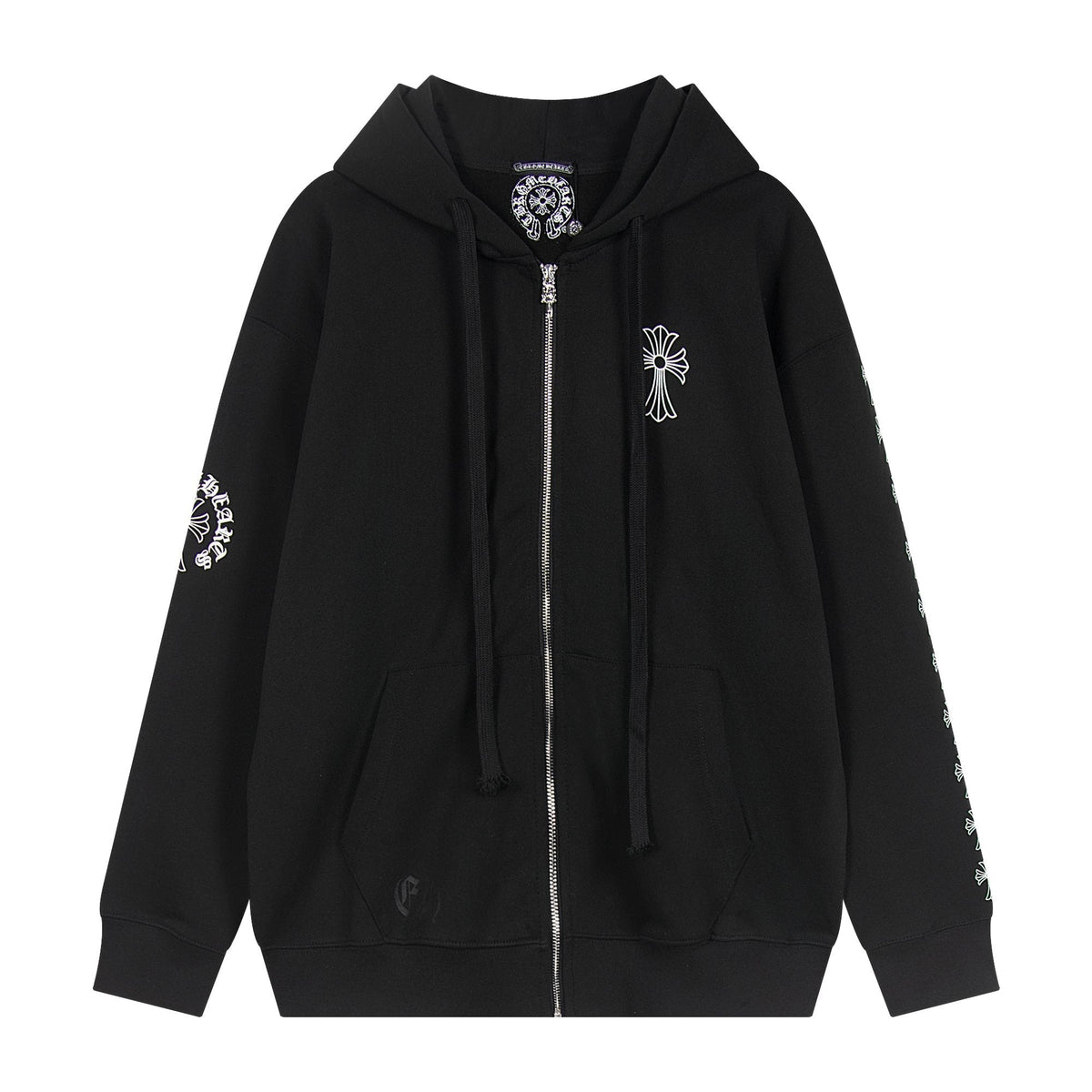 Chrome Hearts Horseshoe Cross Sanskrit Zip Hoodie ¡ª hero