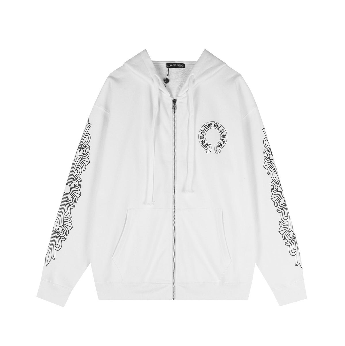 Chrome Hearts Horseshoe Graphic Zip Hoodie ¡ª front