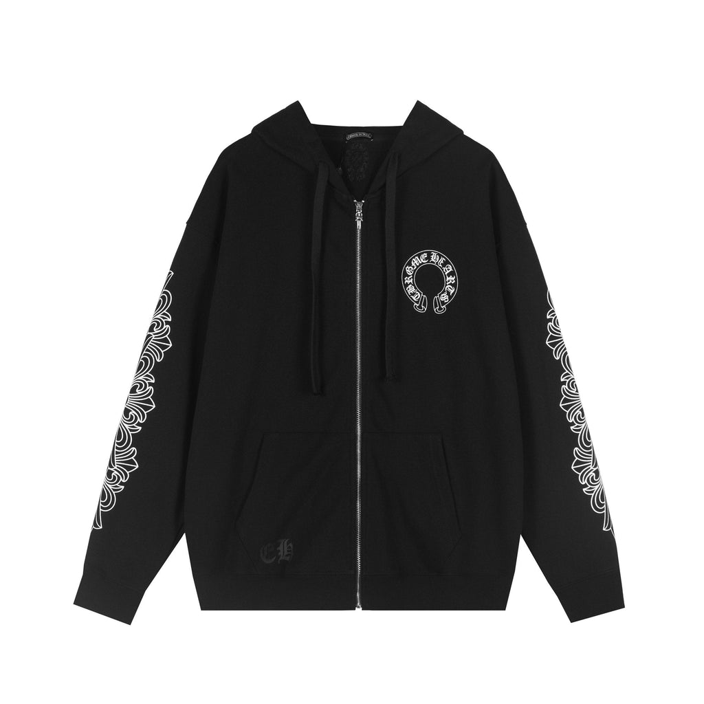 Chrome Hearts Horseshoe Graphic Zip Hoodie ¡ª hero
