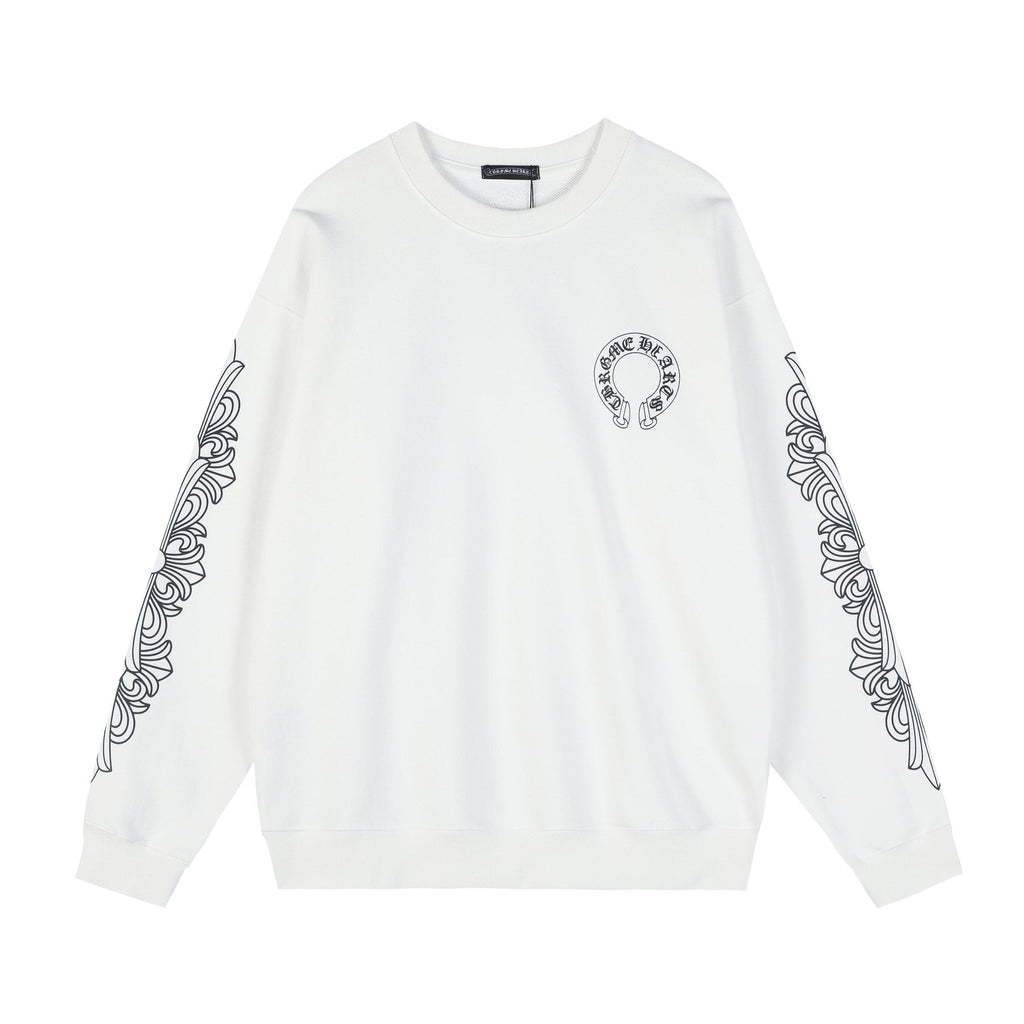 Chrome Hearts Sanskrit Letter Cross Graphic Sweatshirt ¡ª front
