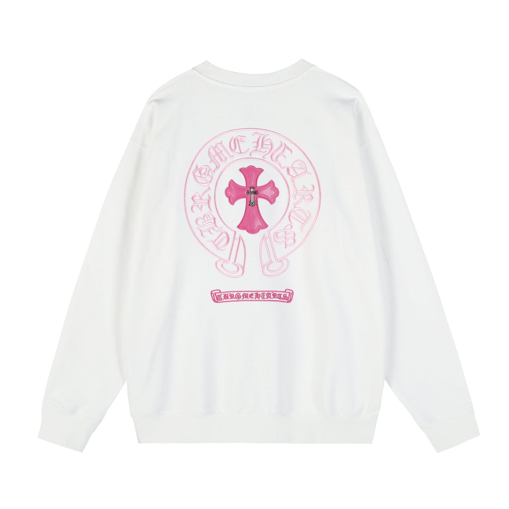 Chrome Hearts Contrast Leather Label Graphic Sweatshirt ¡ª back