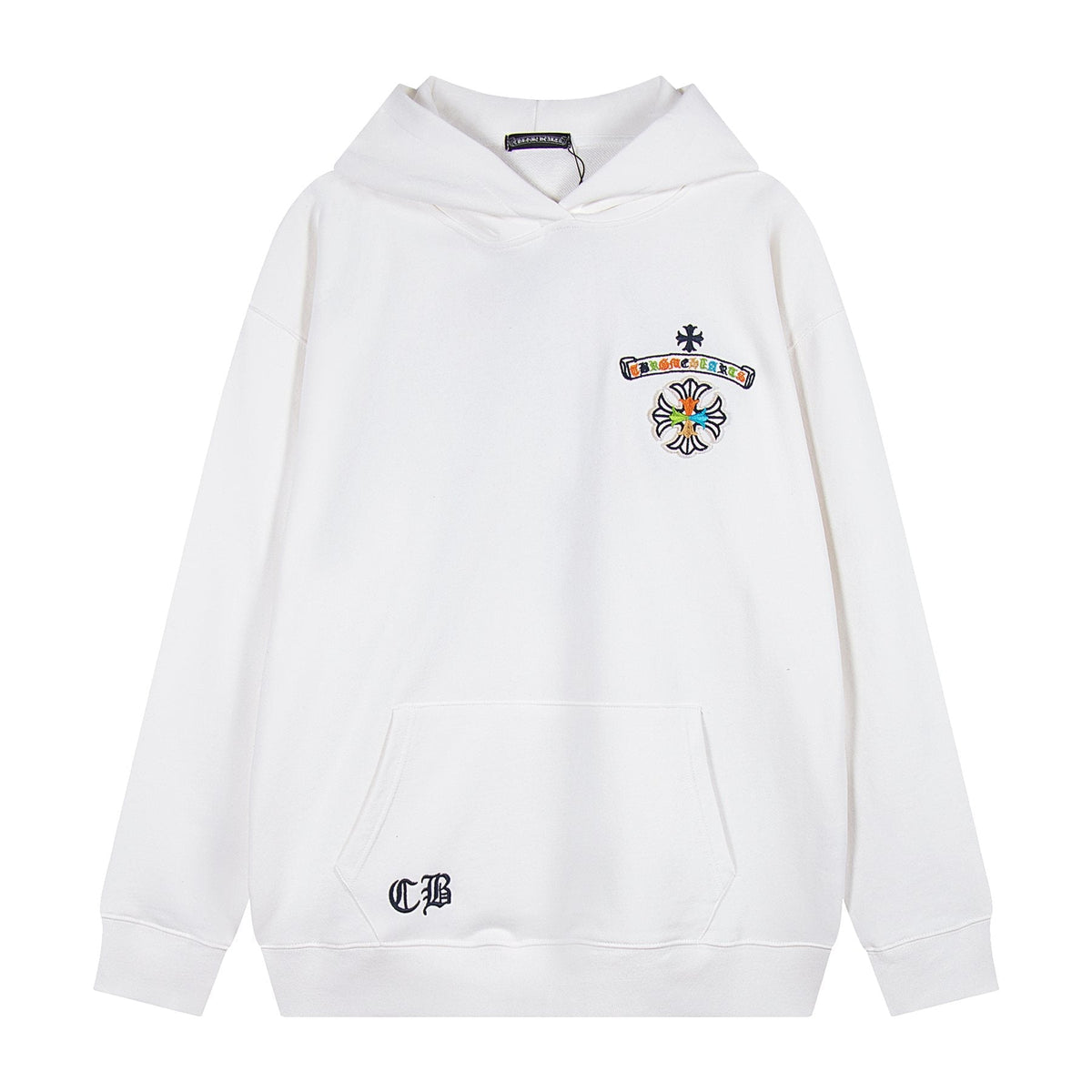 Chrome Hearts Rainbow Logo Embroidered Hoodie ¡ª front