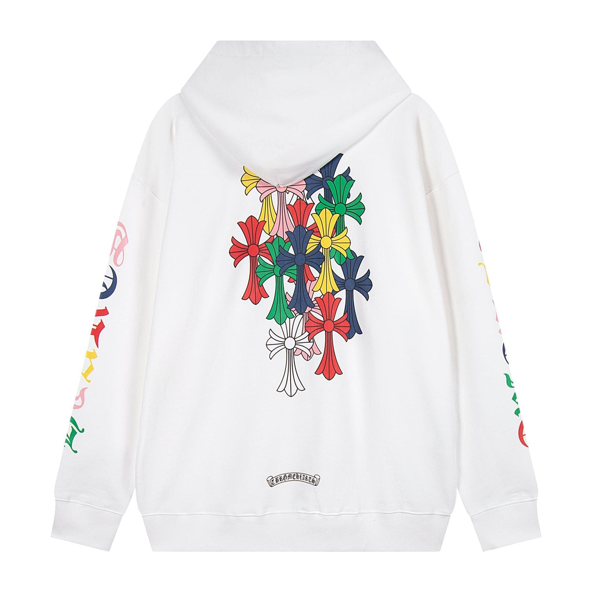 Chrome Hearts Multicolor Cross Graphic Hoodie ¡ª back