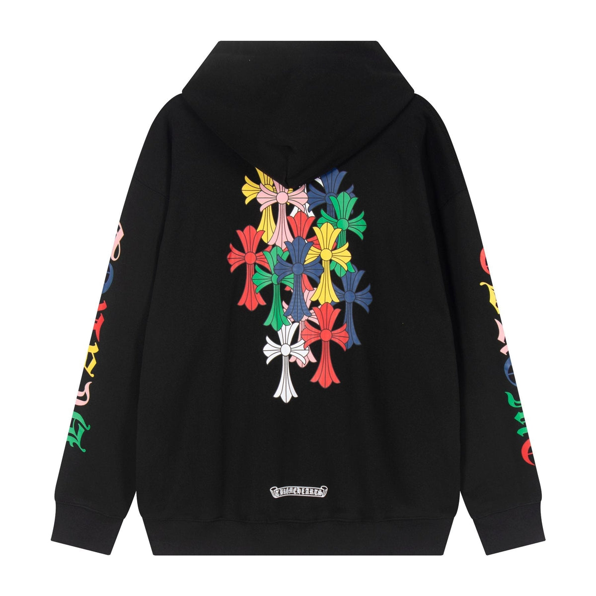 Chrome Hearts Multicolor Cross Graphic Hoodie ¡ª back