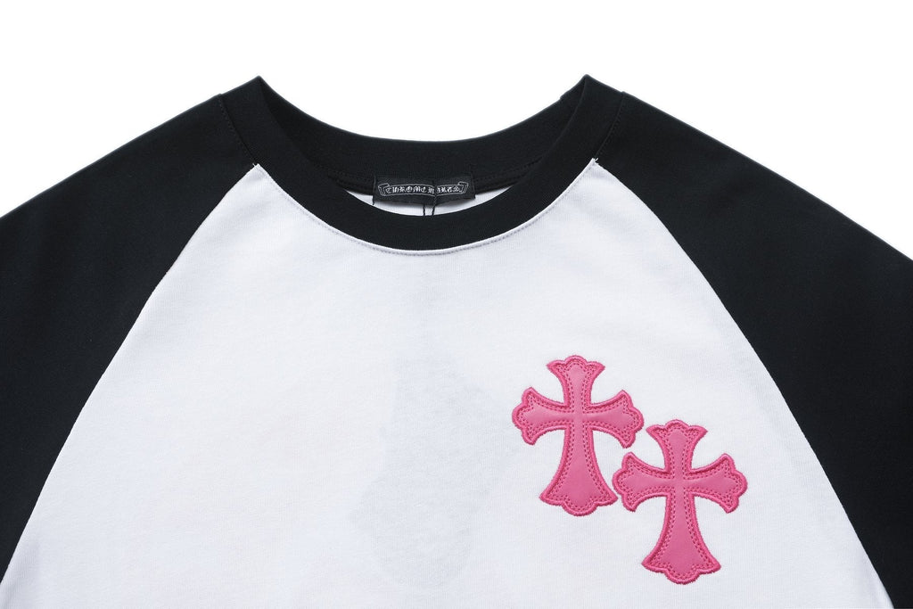 Chrome Hearts Cross Graphic Raglan Long-Sleeve T-Shirt ¡ª detail