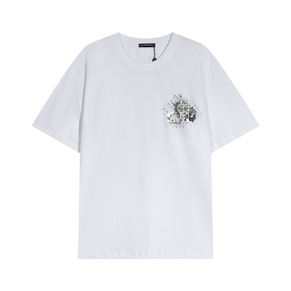 Chrome Hearts Splatter Rhinestone Graphic T-Shirt ¡ª hero