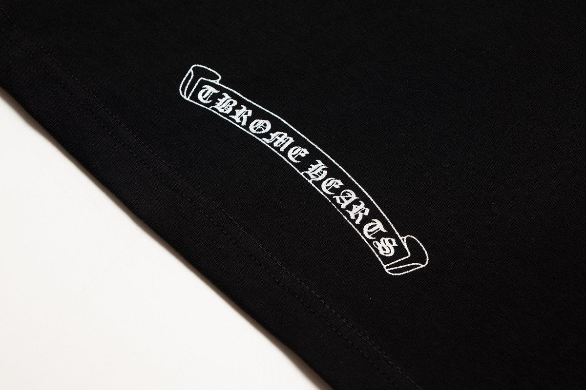 Chrome Hearts Splatter Rhinestone Graphic T-Shirt ¡ª detail