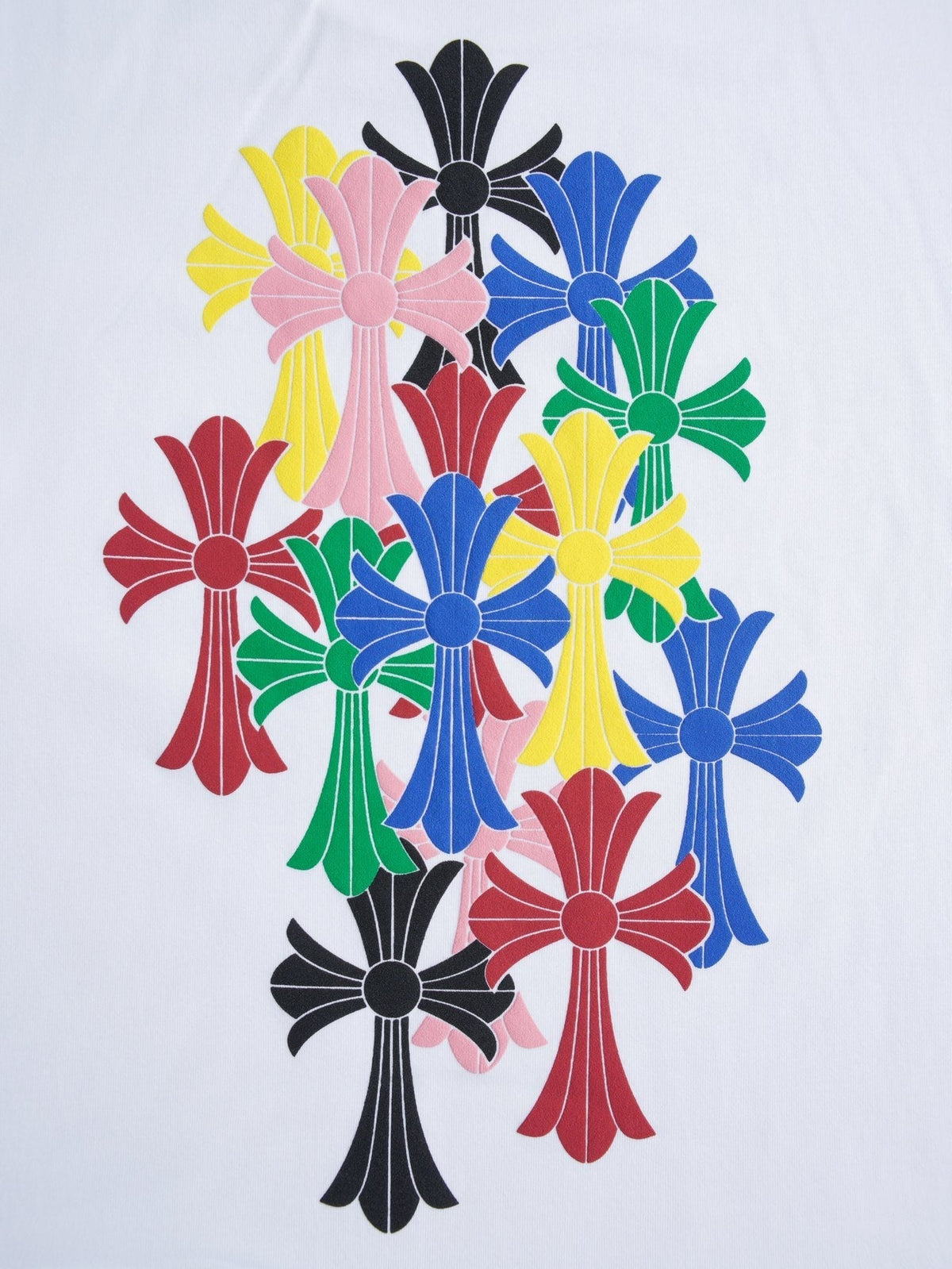 Chrome Hearts Sanskrit Rainbow Cross Graphic T-Shirt ¡ª detail