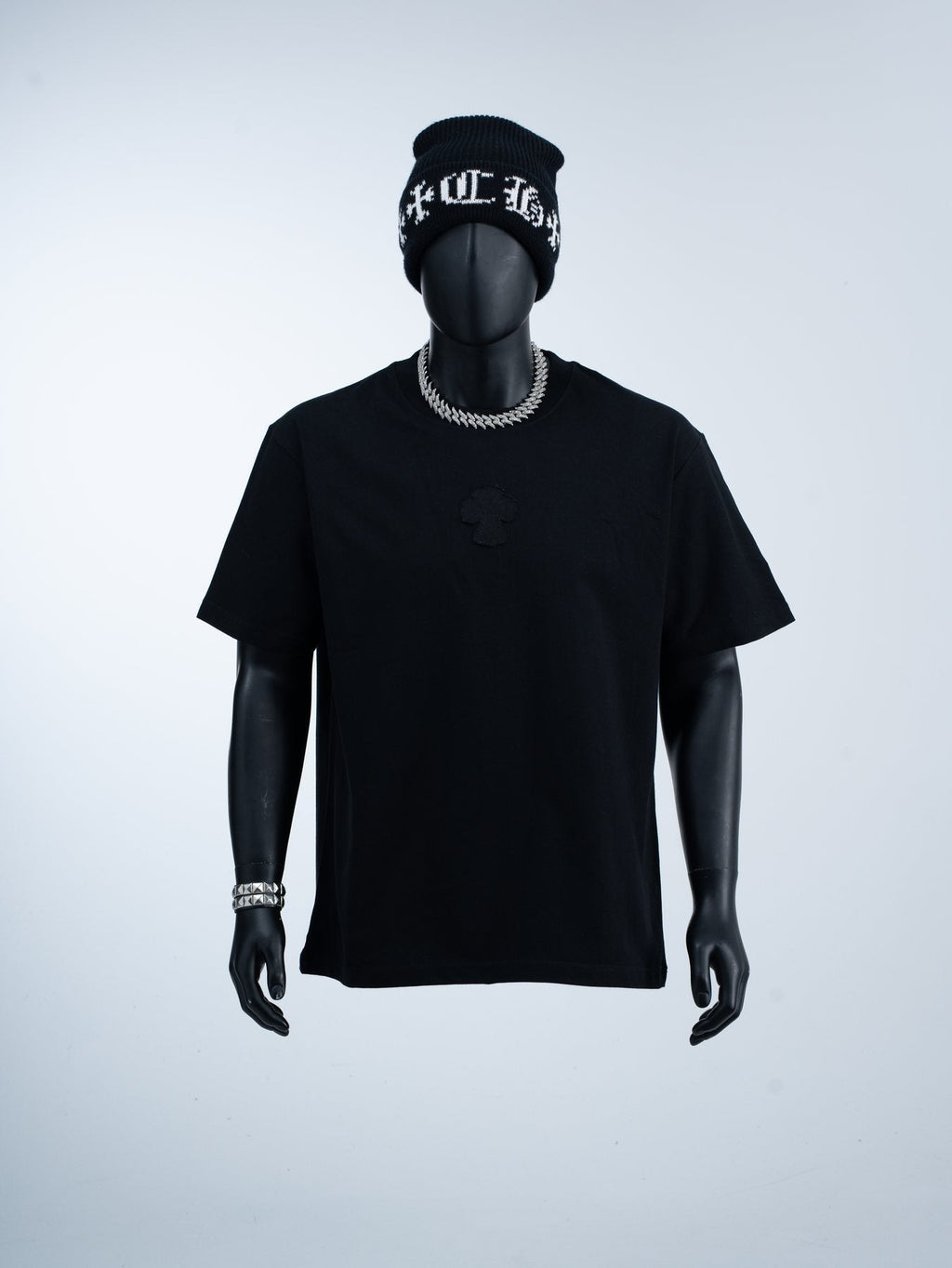 Chrome Hearts Tonal Cross Appliqu¨¦ T-Shirt ¡ª front