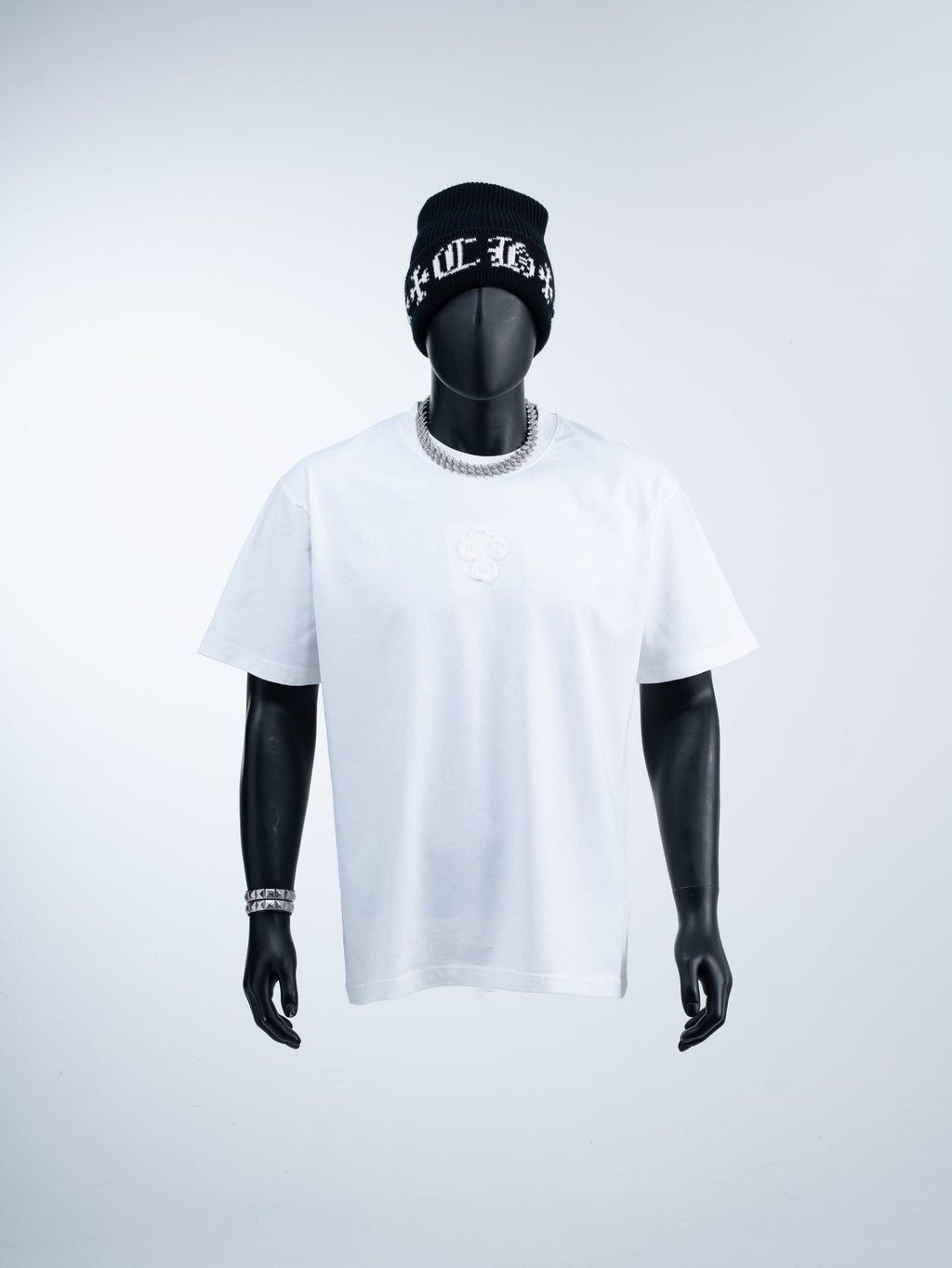 Chrome Hearts Tonal Cross Appliqu¨¦ T-Shirt ¡ª front
