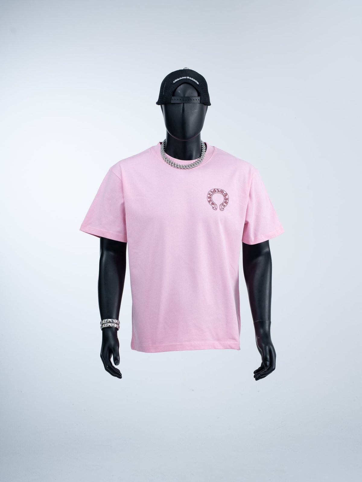 Chrome Hearts Pink Horseshoe Graphic T-Shirt ¡ª hero