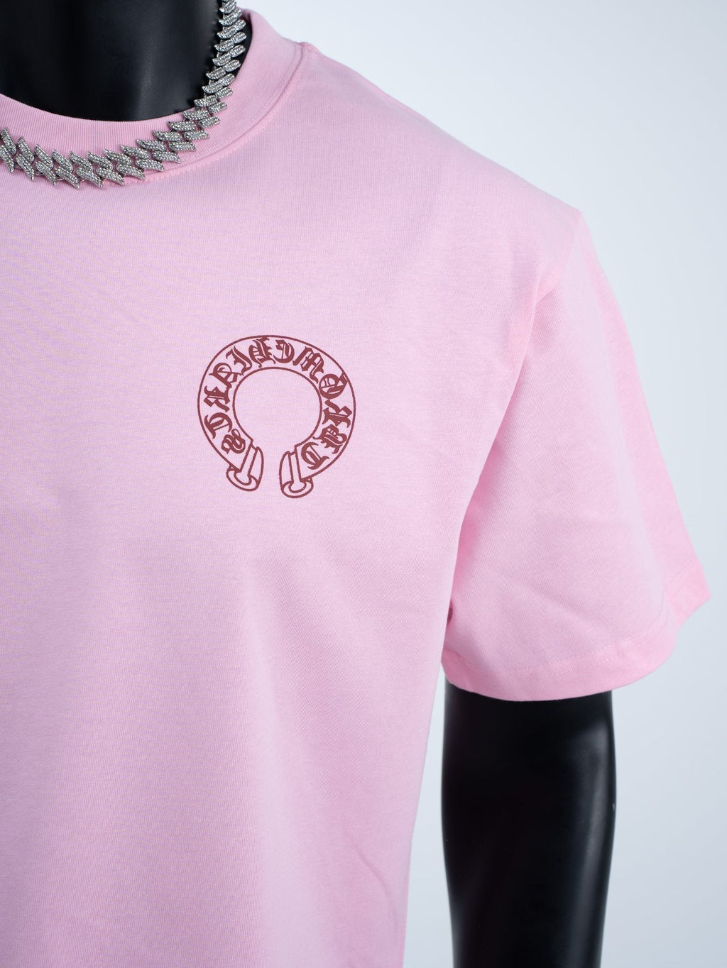 Chrome Hearts Pink Horseshoe Graphic T-Shirt ¡ª detail
