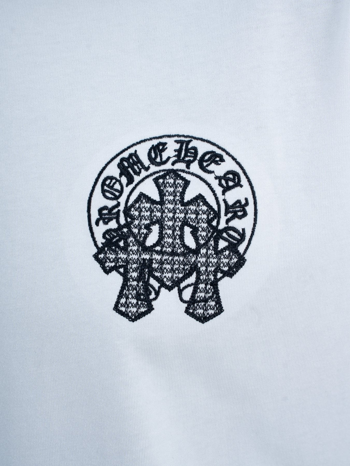 Chrome Hearts Rhinestone Slogan Graphic T-Shirt ¡ª detail
