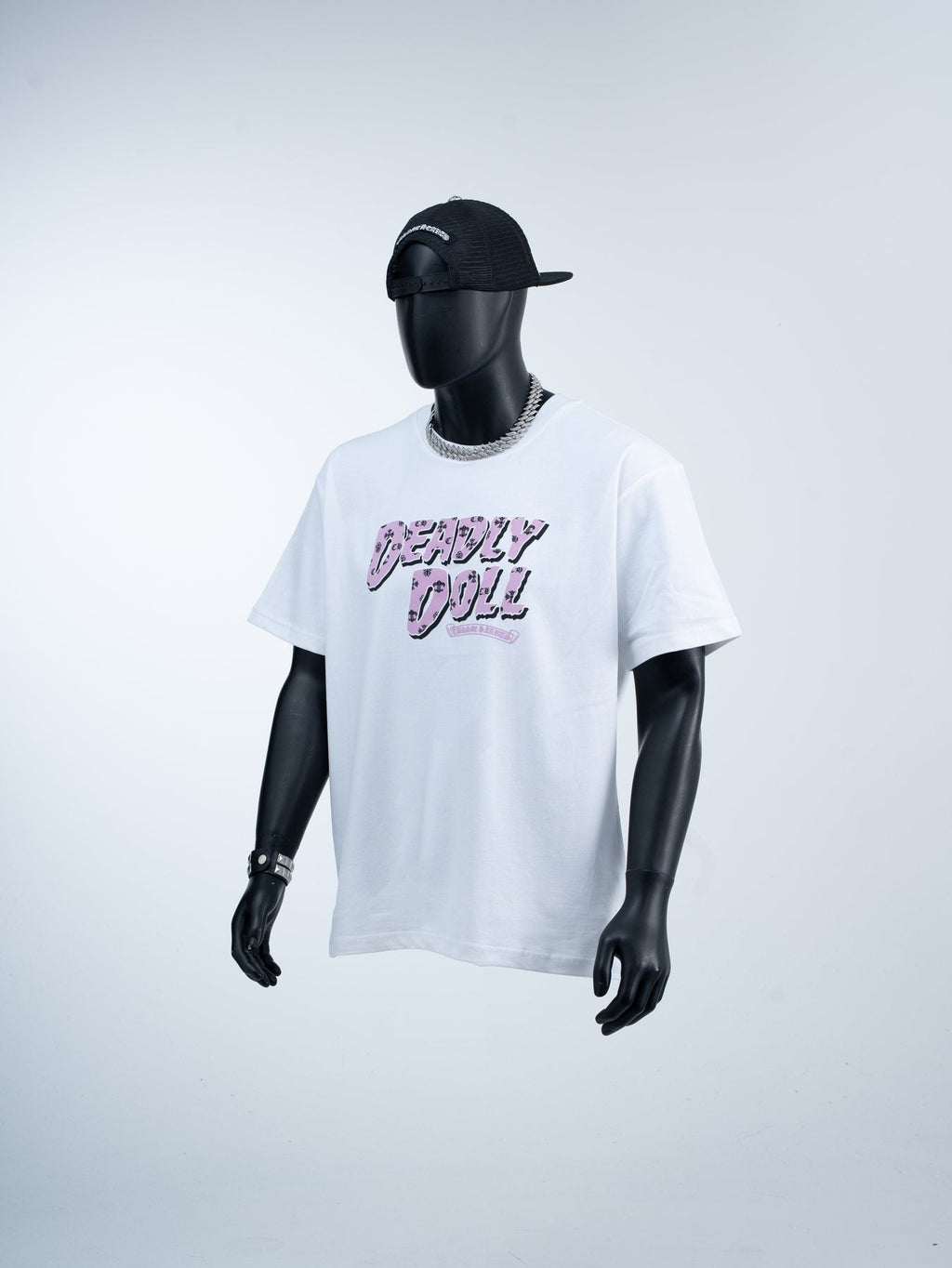 Chrome Hearts Deadly Doll Girl Graphic Short-Sleeve T-Shirt ¡ª model