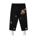 Chrome Hearts Multicolor Cross Patch Cropped Pants ¡ª hero