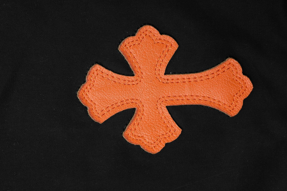 Chrome Hearts Multicolor Cross Patch Cropped Pants ¡ª detail