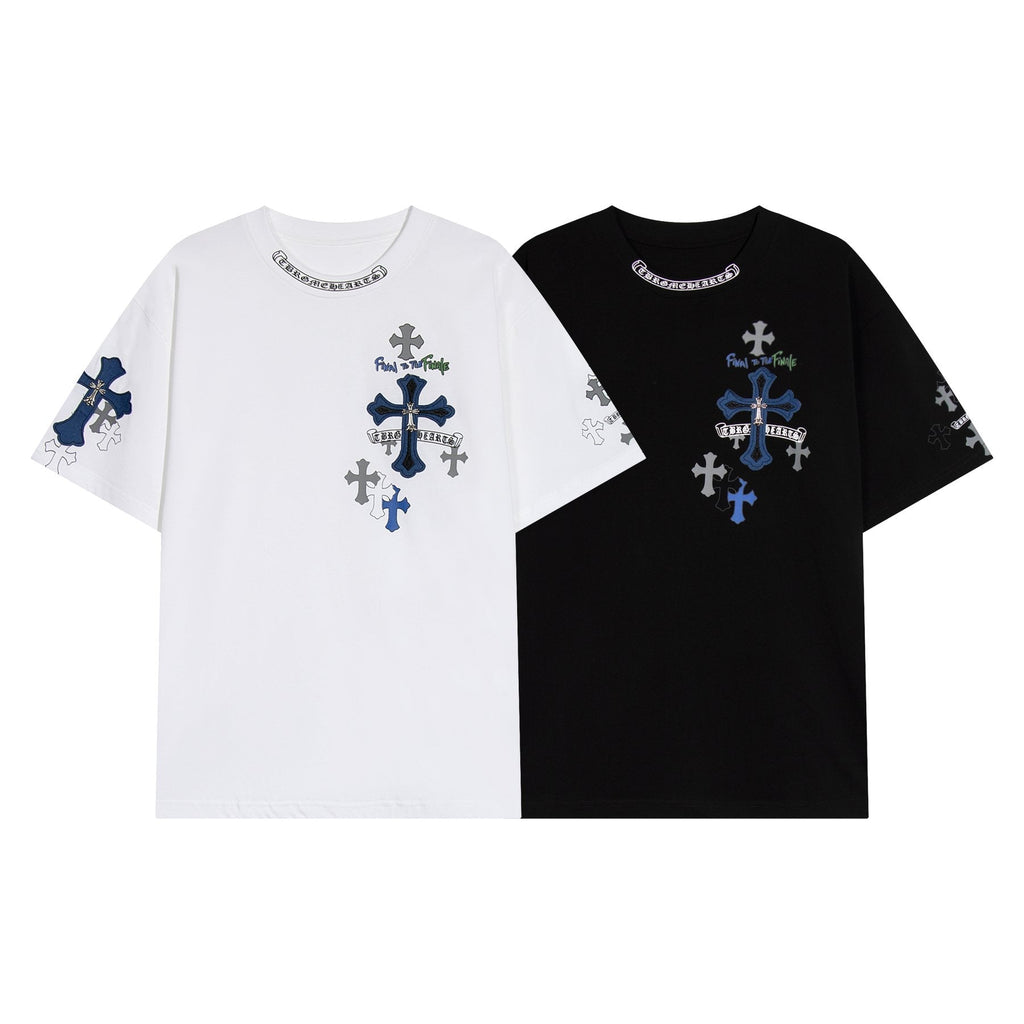 Chrome Hearts Cross Graphic Short-Sleeve T-Shirt ¡ª comparison