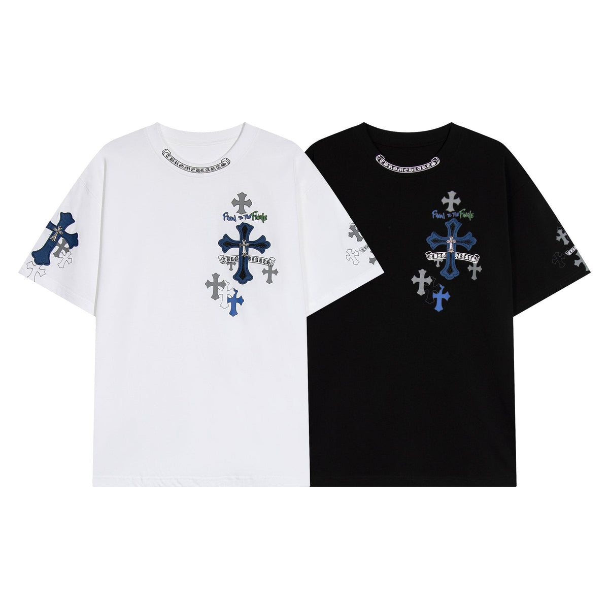 Chrome Hearts Cross Graphic Short-Sleeve T-Shirt ¡ª comparison