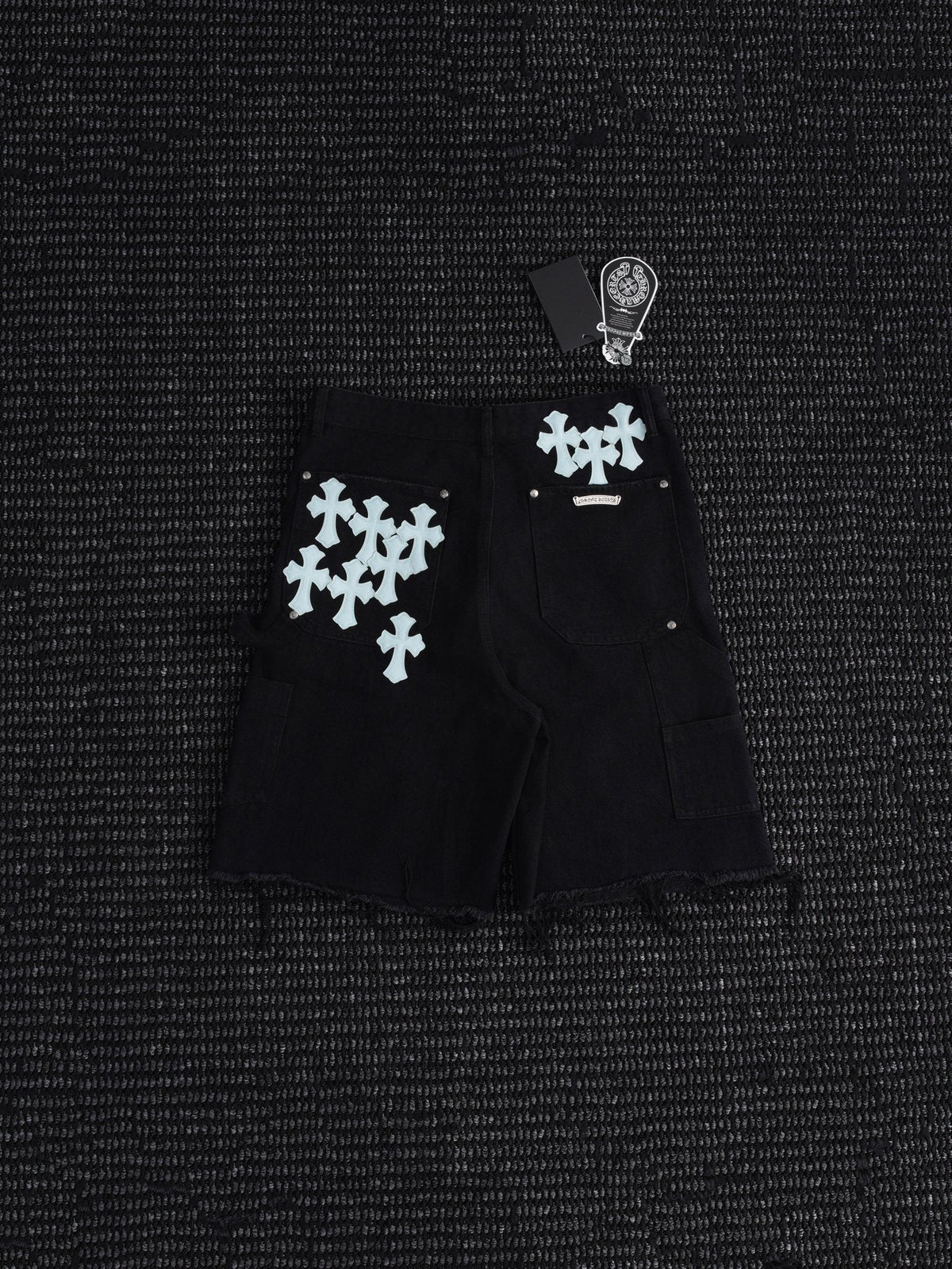 Chrome Hearts Cross Graphic Black Shorts ¡ª back